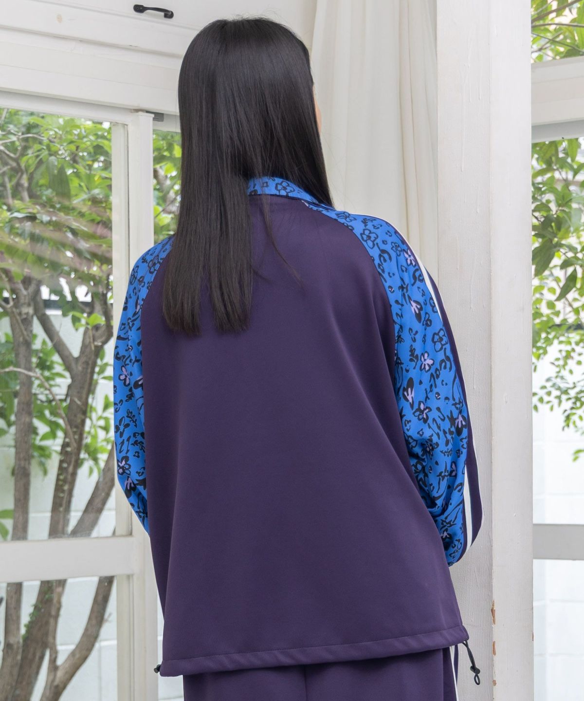 仲宗根泉(HY)コラボ 柄切替ジャージトップス-14