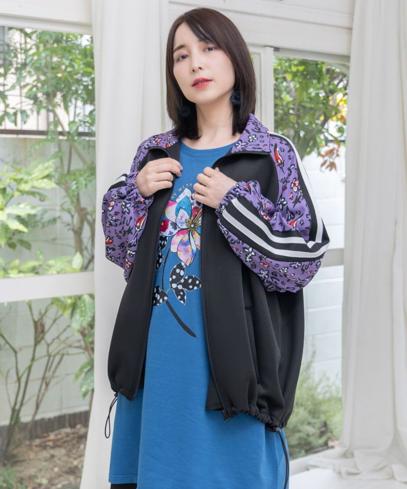 仲宗根泉(HY)コラボ 柄切替ジャージトップス-18