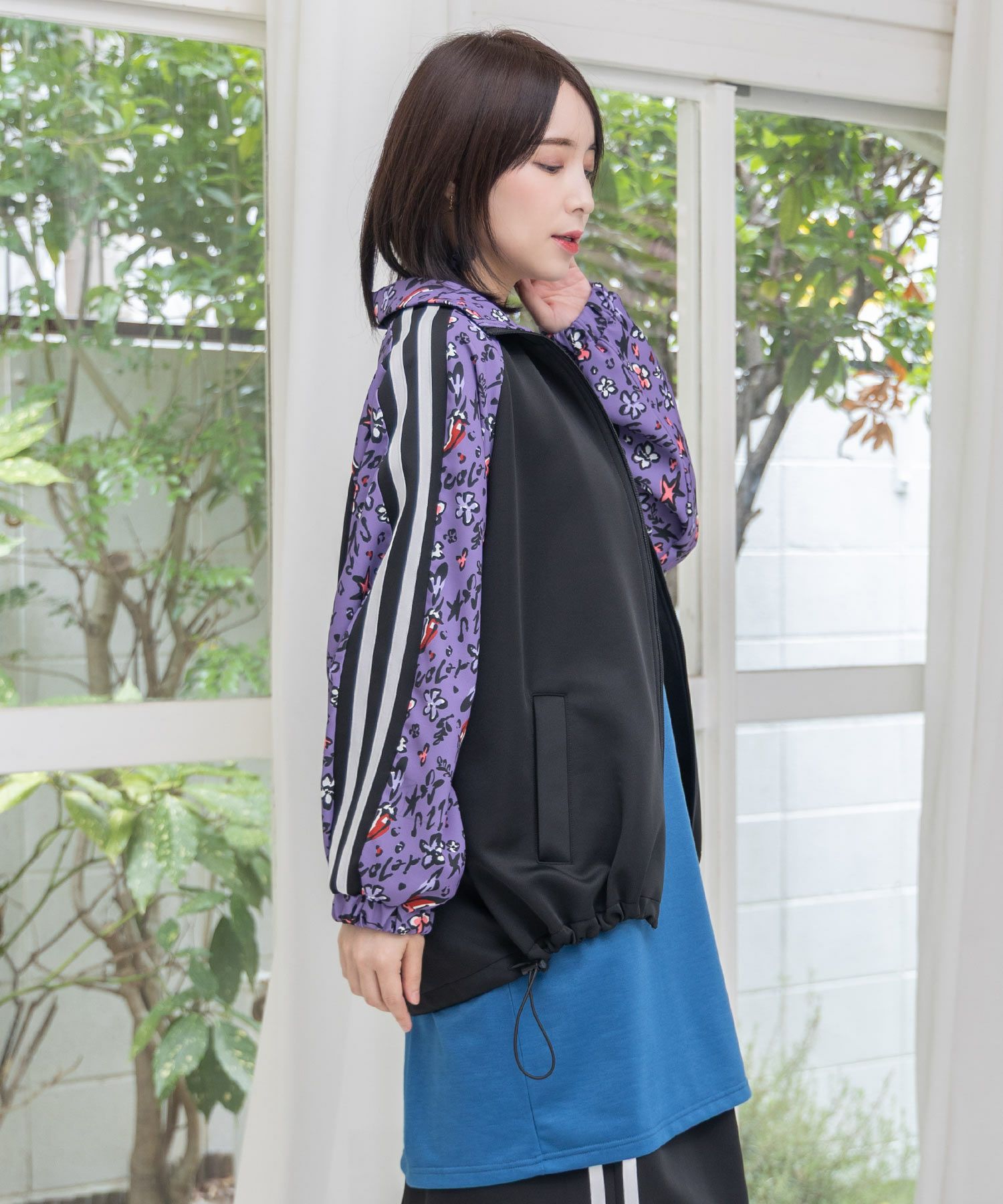 仲宗根泉(HY)コラボ 柄切替ジャージトップス-20