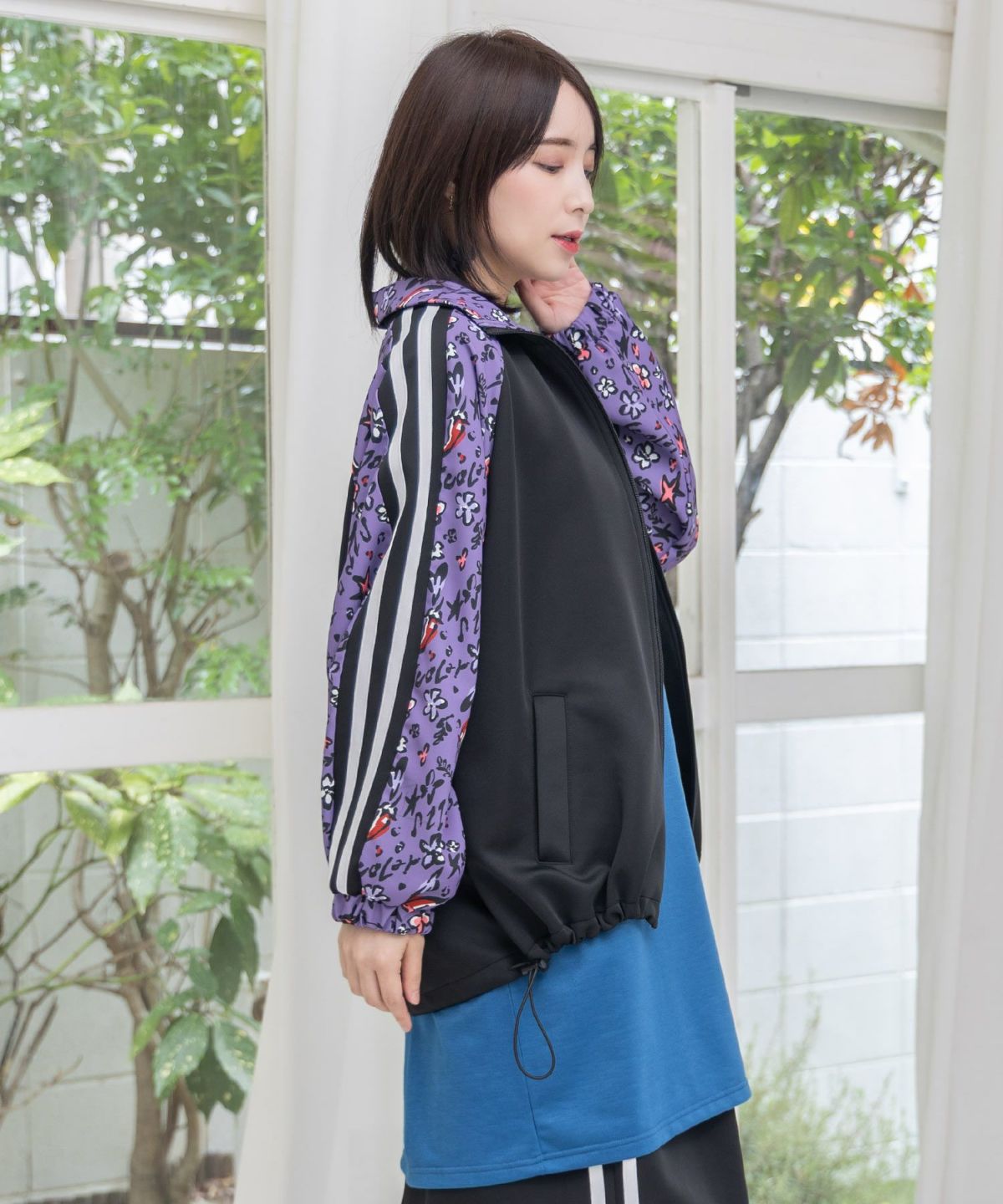 仲宗根泉(HY)コラボ 柄切替ジャージトップス-20