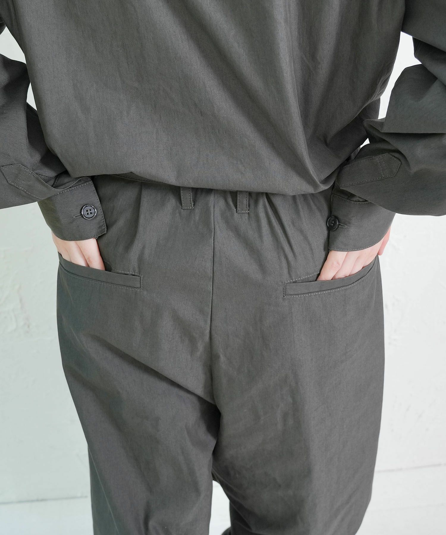 Parityキャラ宇宙刺繍 洗い加工ジャンプスーツ-9