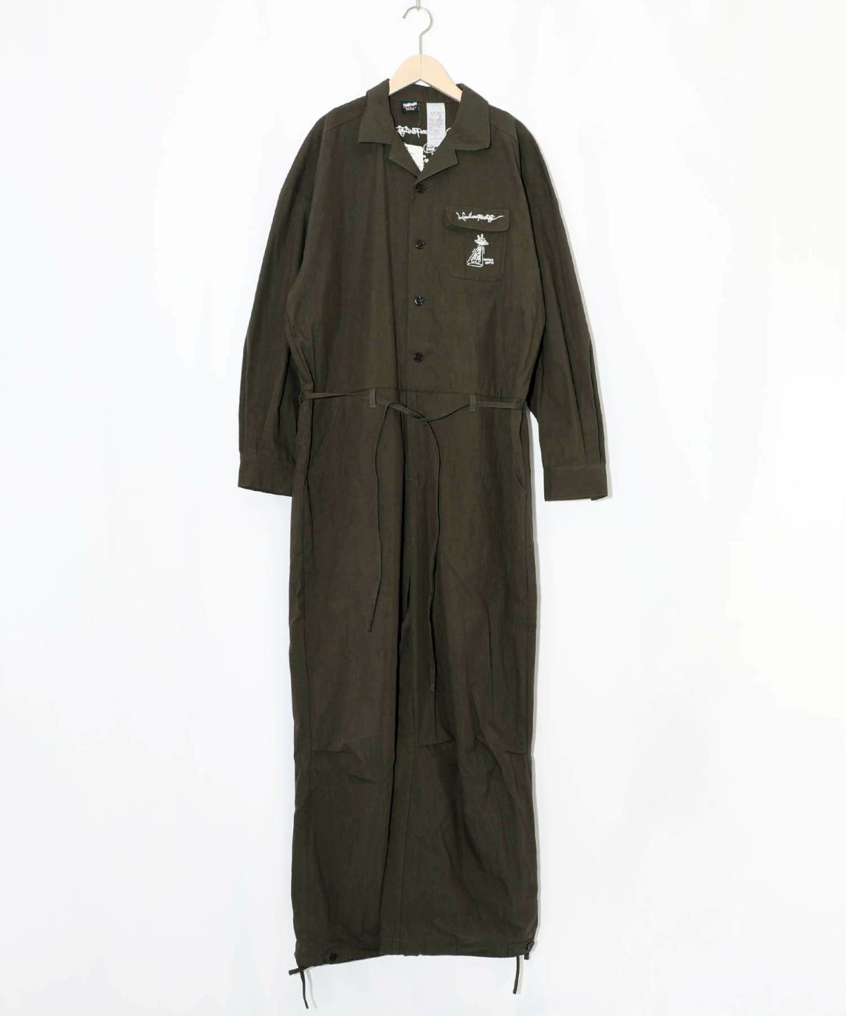 Parityキャラ宇宙刺繍 洗い加工ジャンプスーツ-24