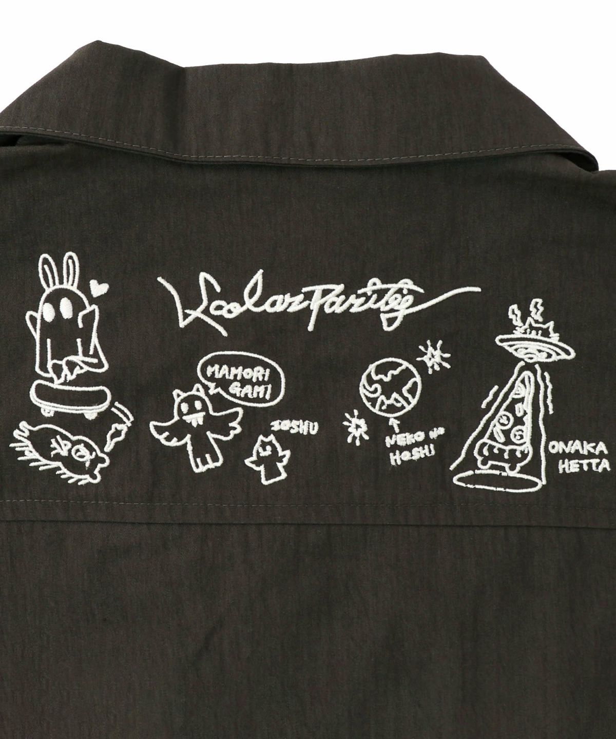 Parityキャラ宇宙刺繍 洗い加工ジャンプスーツ-26