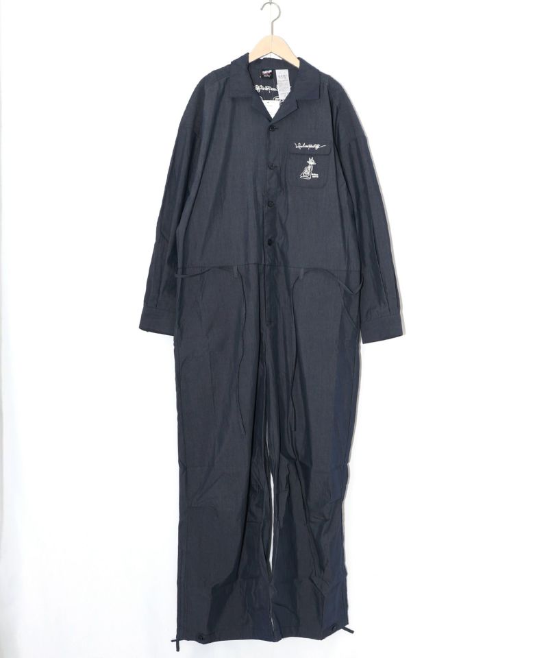 Parityキャラ宇宙刺繍 洗い加工ジャンプスーツ-27