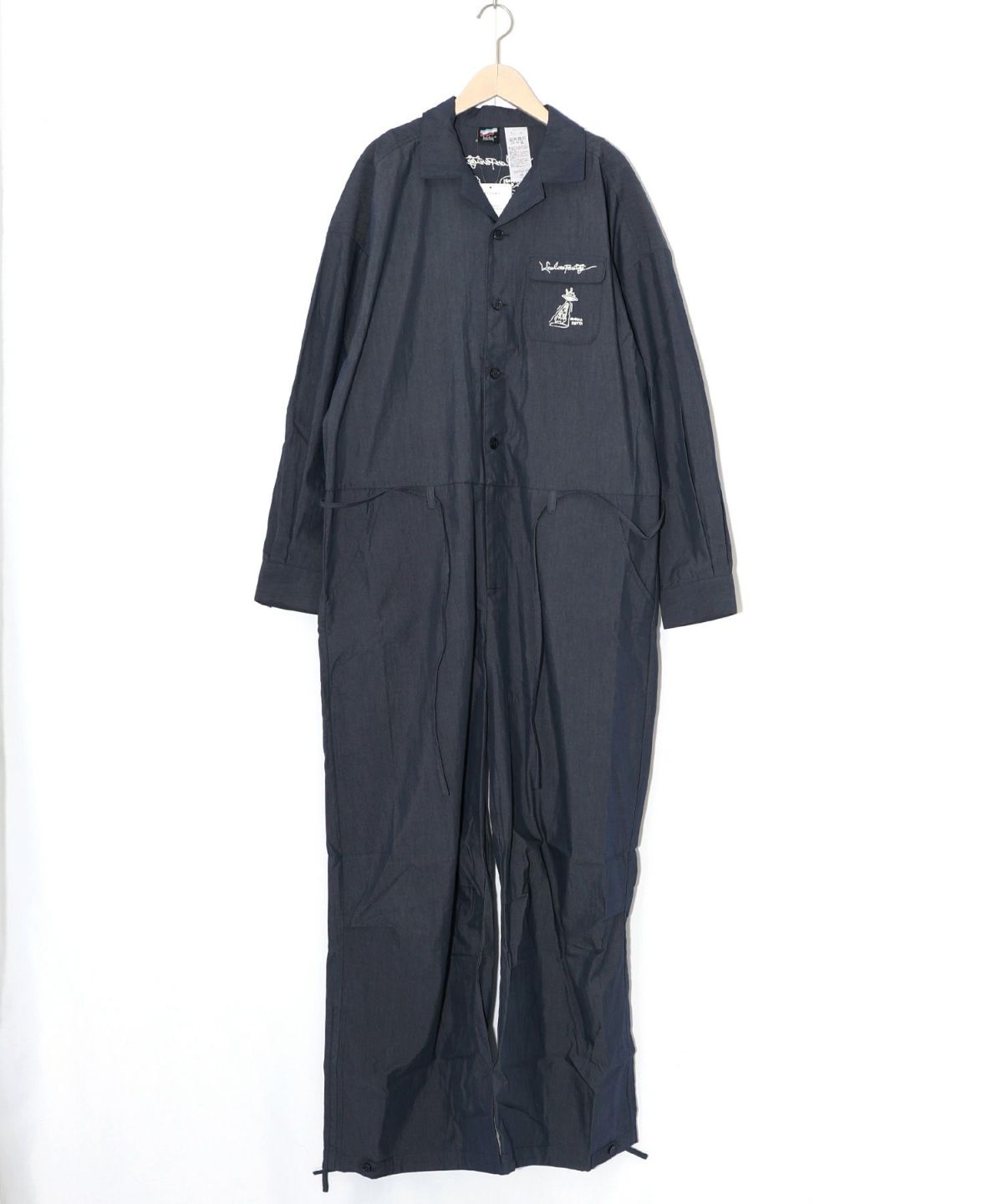 Parityキャラ宇宙刺繍 洗い加工ジャンプスーツ-27