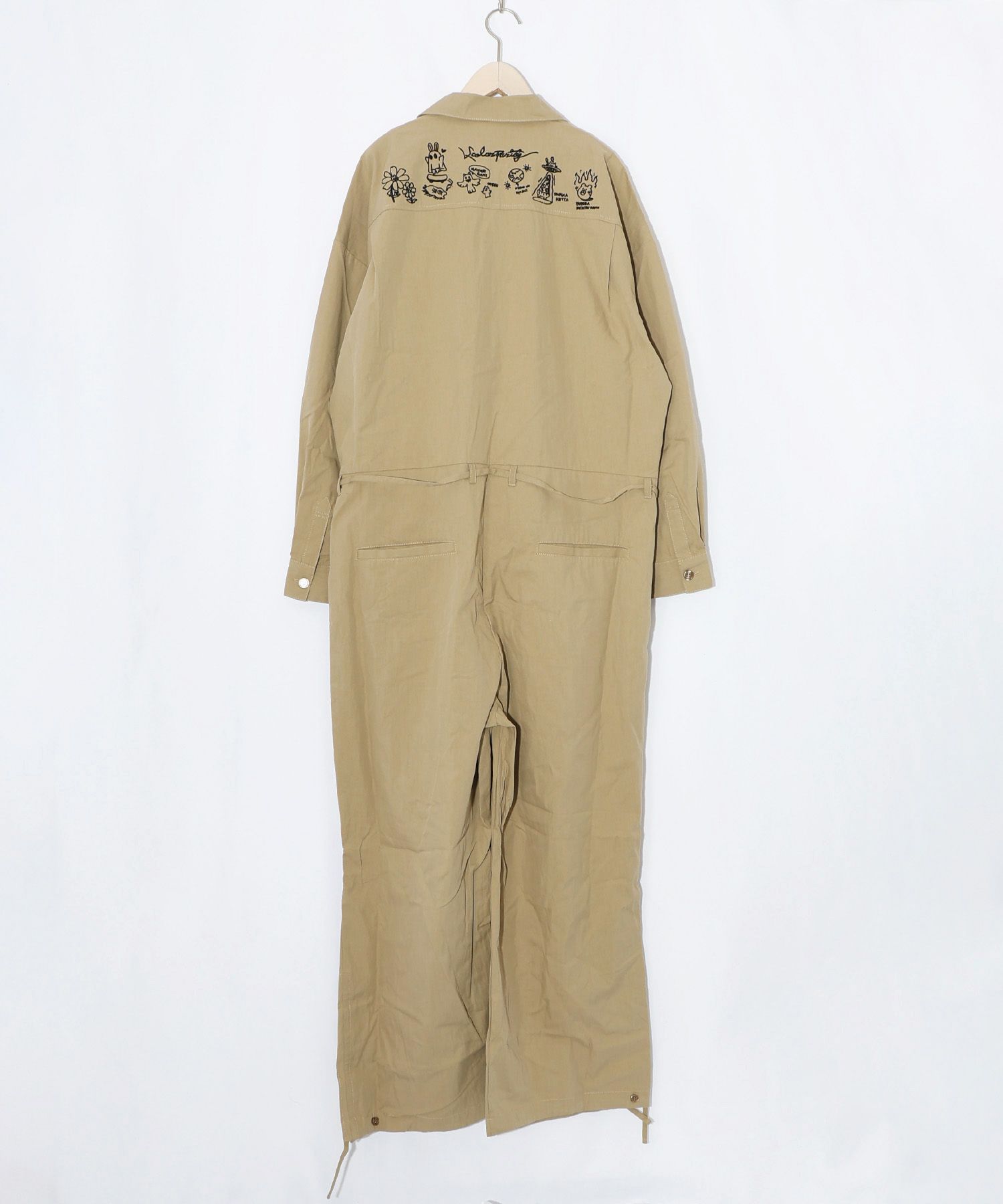 353126：Parityキャラ宇宙刺繍 洗い加工ジャンプスーツの通販-ScoLar