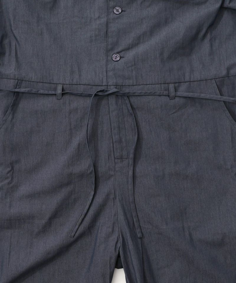 Parityキャラ宇宙刺繍 洗い加工ジャンプスーツ-36