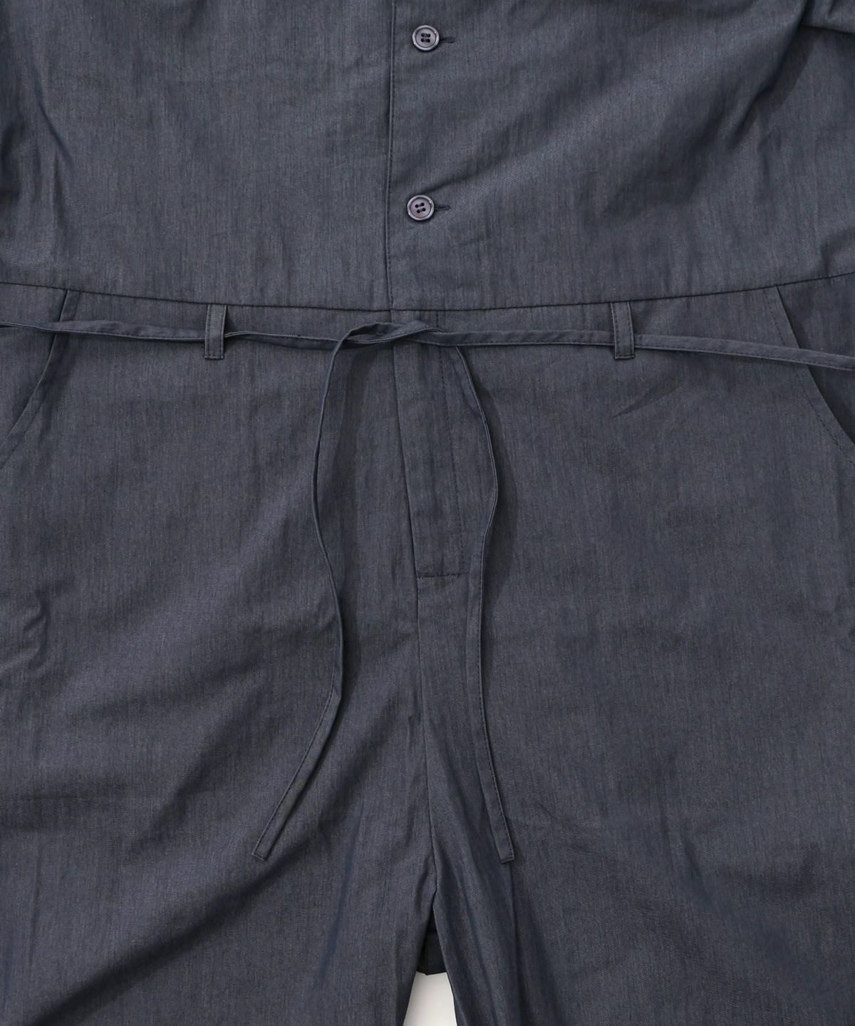 Parityキャラ宇宙刺繍 洗い加工ジャンプスーツ-36