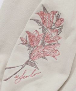 裏毛×起毛レース×チェックの異素材切替カーデ-11