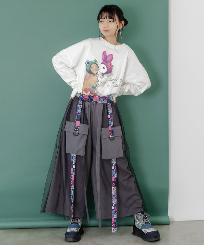 冬支度中アニマルプリントプルオーバー-2