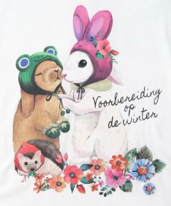 冬支度中アニマルプリントプルオーバー-8