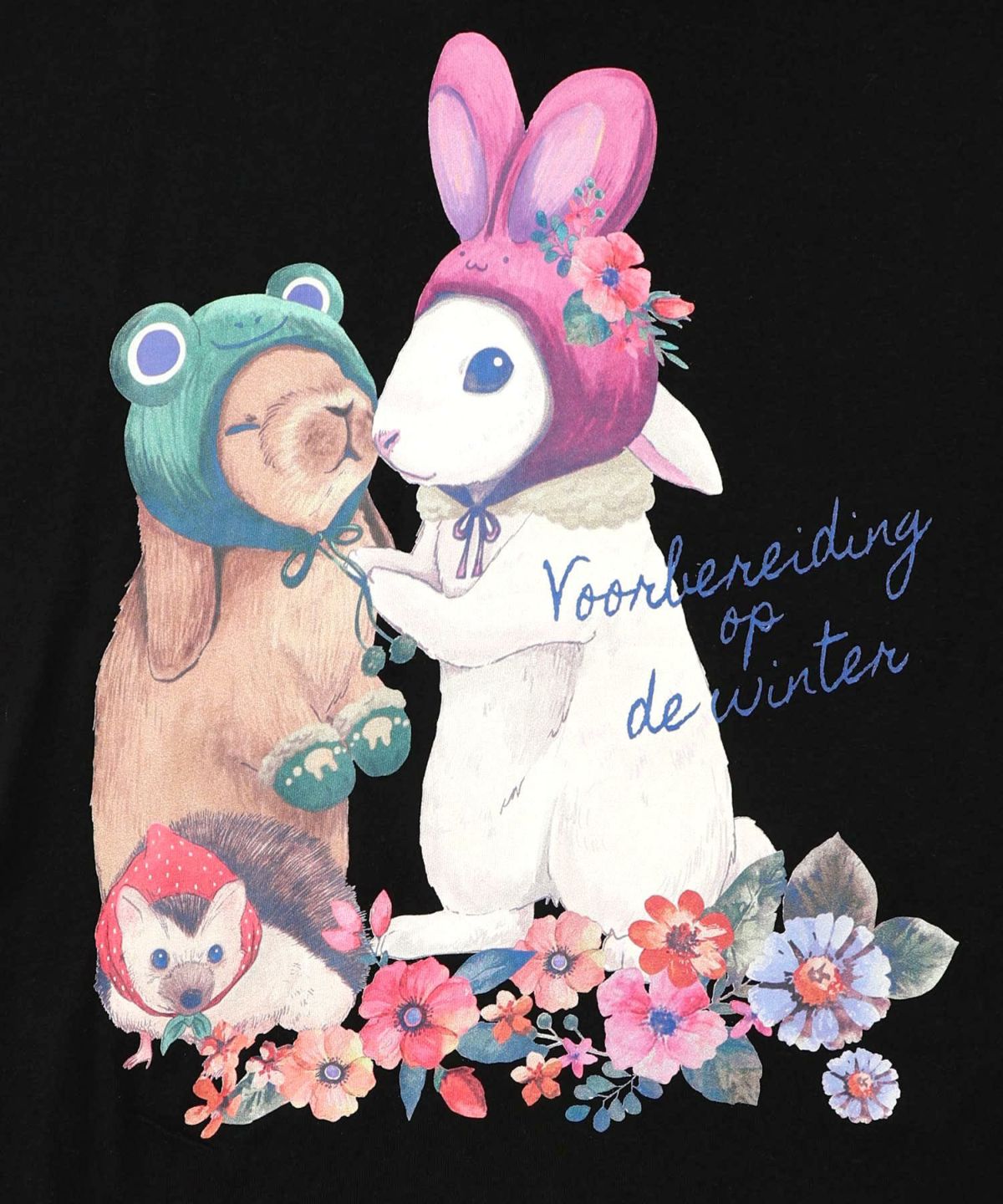 冬支度中アニマルプリントプルオーバー-10