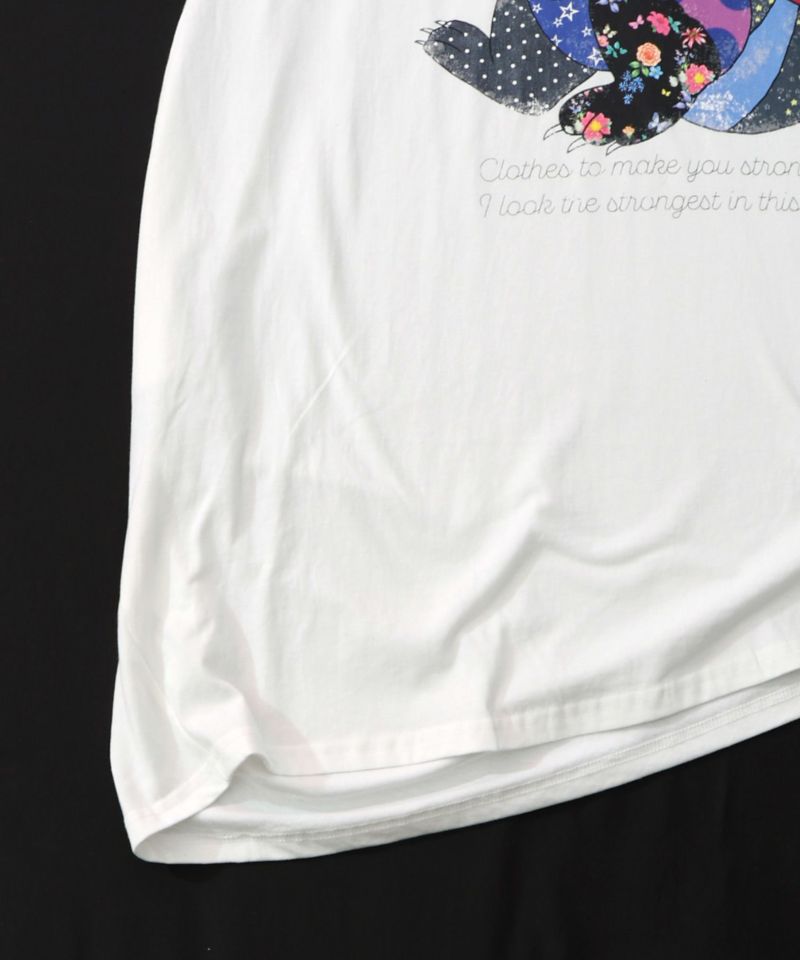 威嚇する人畜無害猫怪獣柄プルオーバー-16