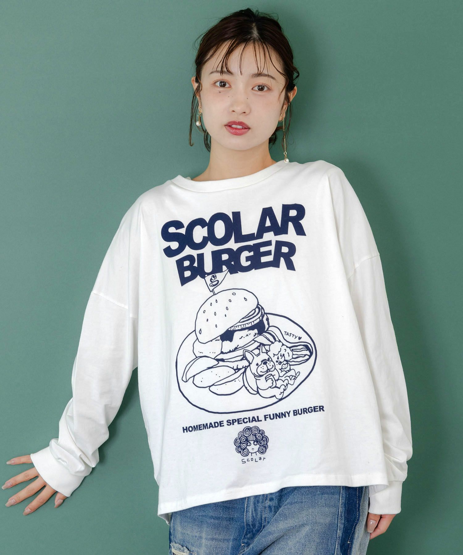 わんちゃん×スカラー特製バーガーロンT-1