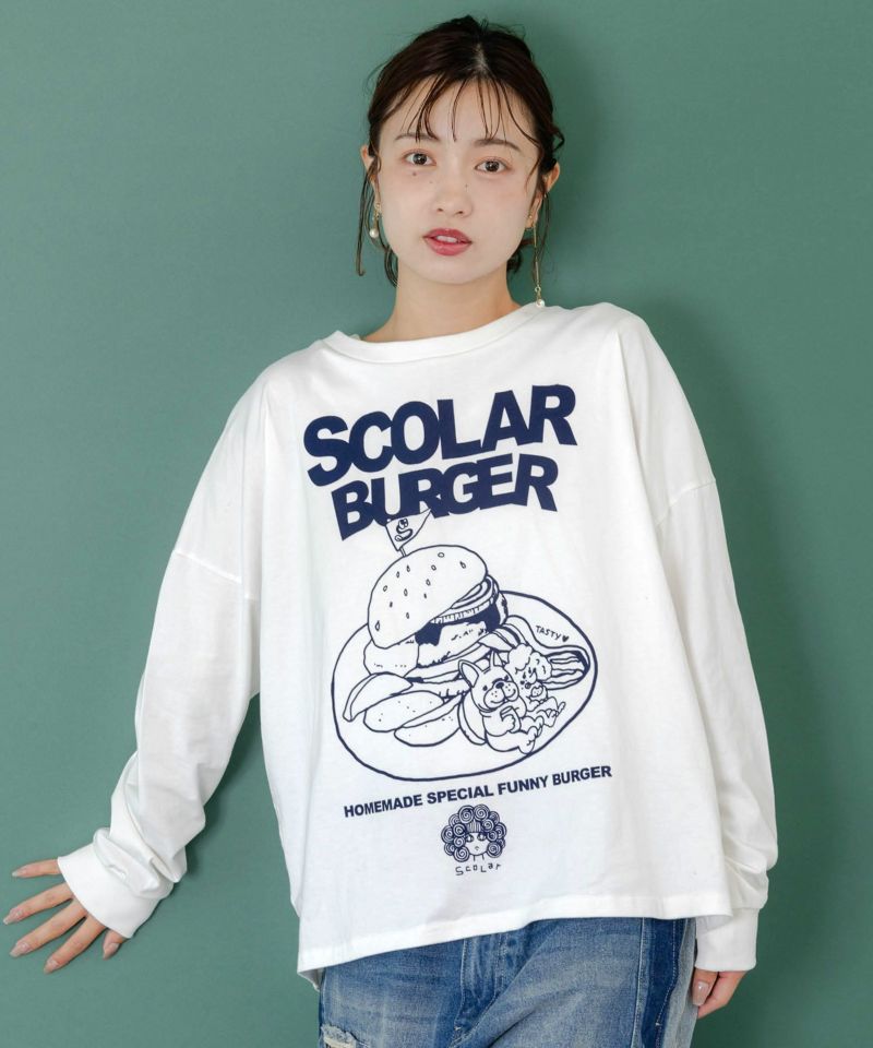 わんちゃん×スカラー特製バーガーロンT-1