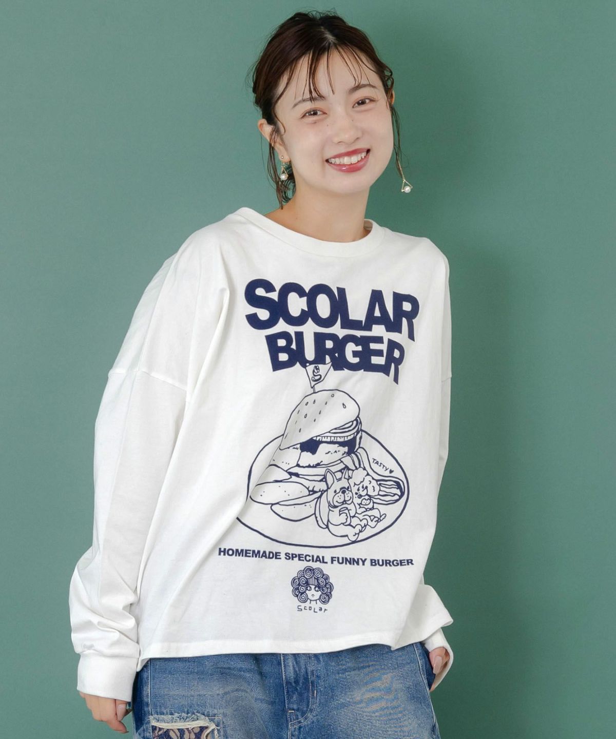 わんちゃん×スカラー特製バーガーロンT-3