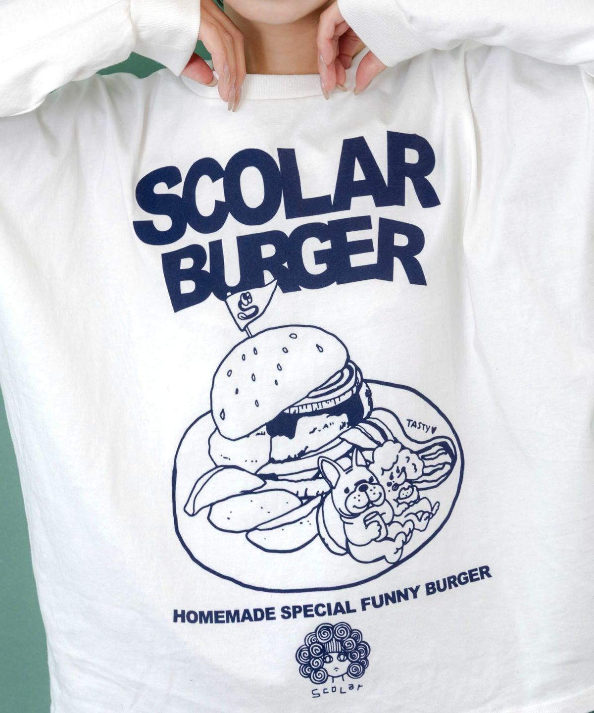 わんちゃん×スカラー特製バーガーロンT-6