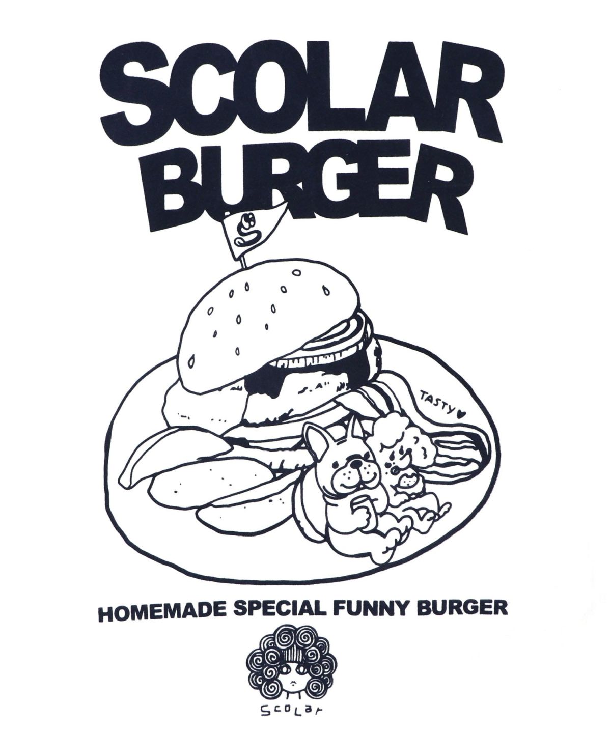 わんちゃん×スカラー特製バーガーロンT-8