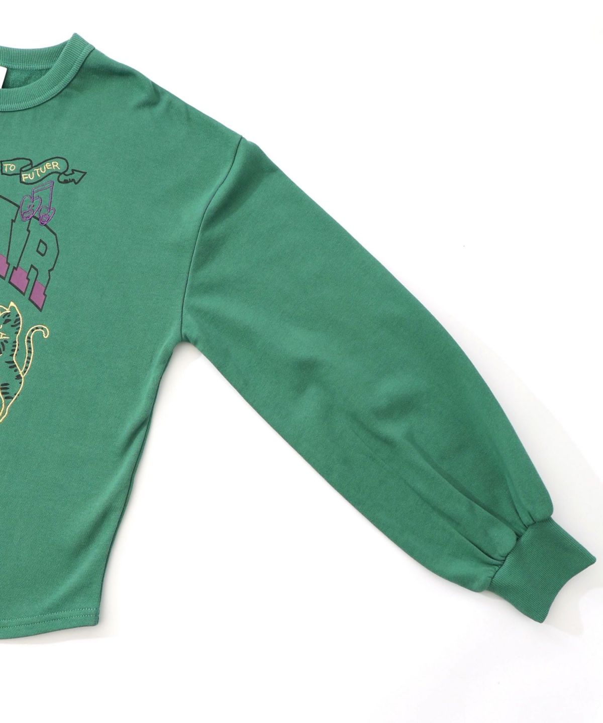 スカラーちゃん×トラ×蝶刺繍 ミニ裏毛プルオーバー-15