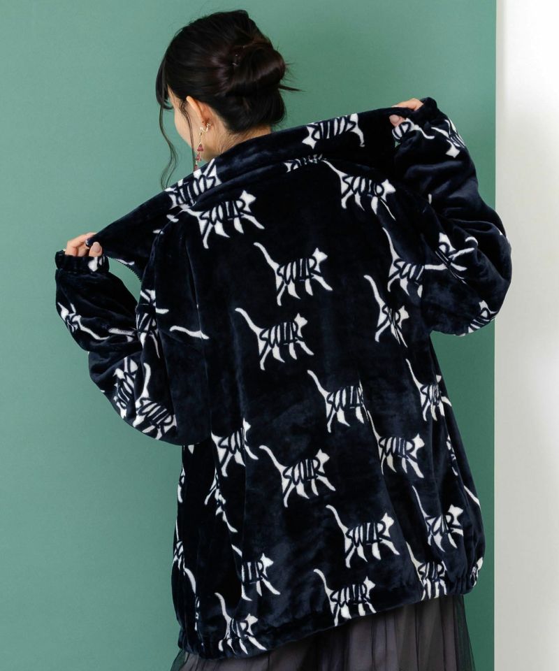 153695：スカラー柄展開フランネル×タフタブルゾンの通販-ScoLar