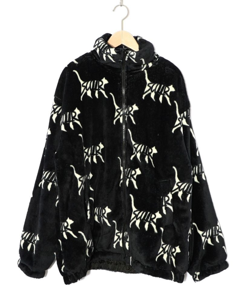 スカラー柄展開フランネル×タフタブルゾン-8