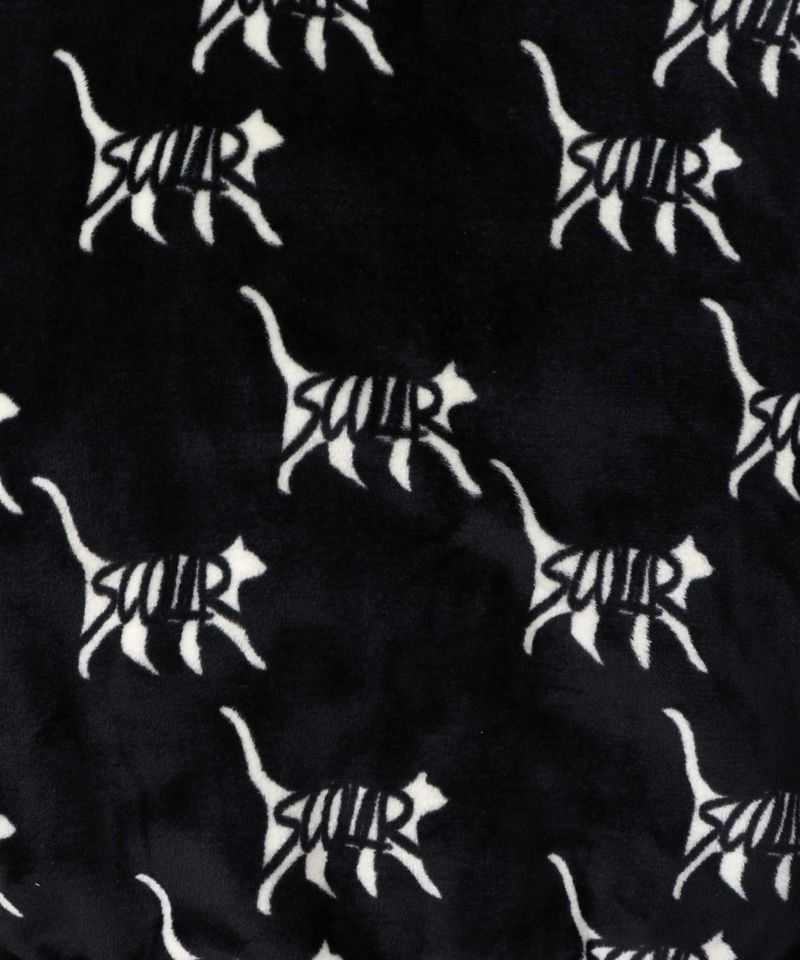 スカラー柄展開フランネル×タフタブルゾン-9