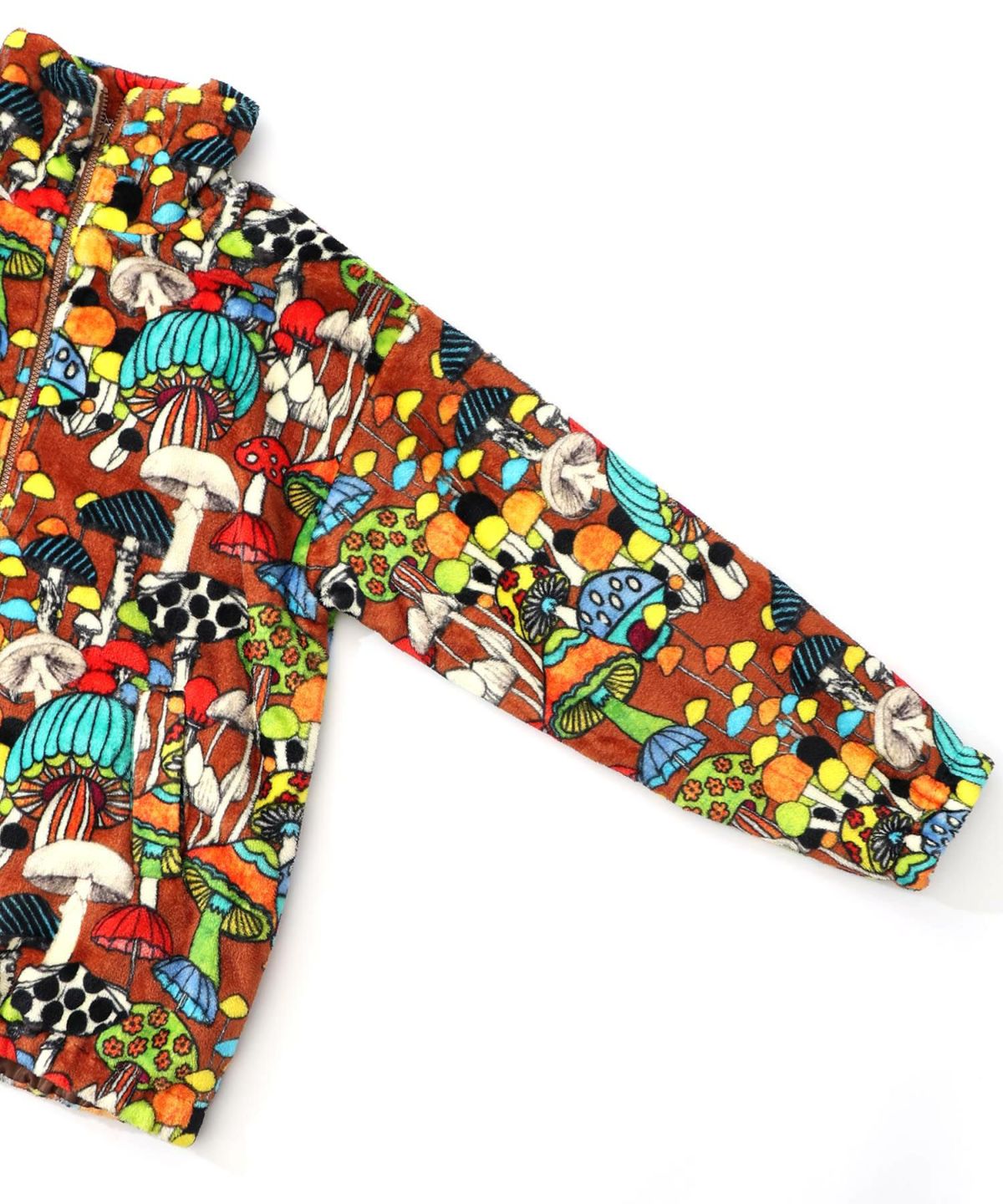 スカラー柄展開フランネル×タフタブルゾン-13