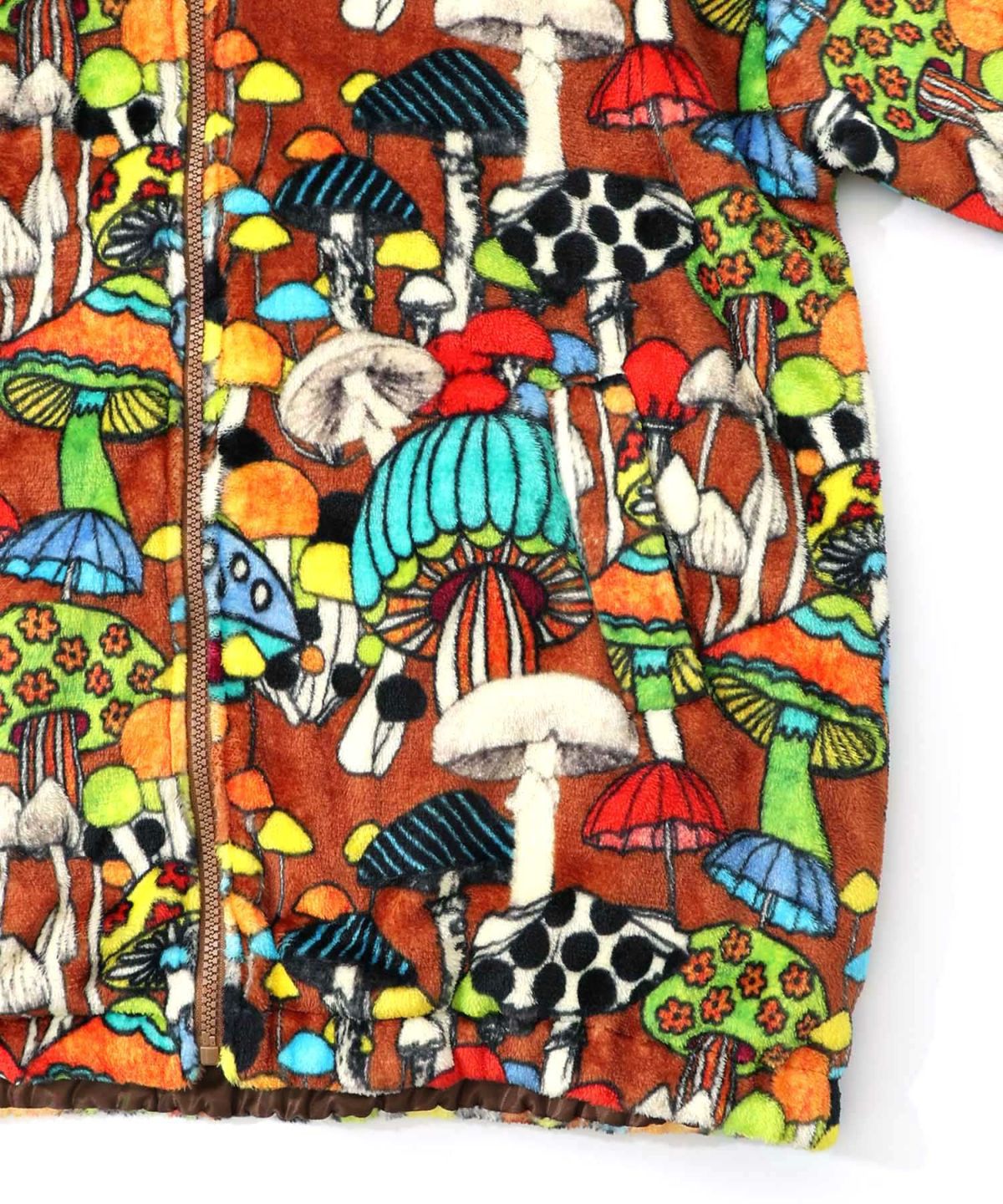 スカラー柄展開フランネル×タフタブルゾン-14