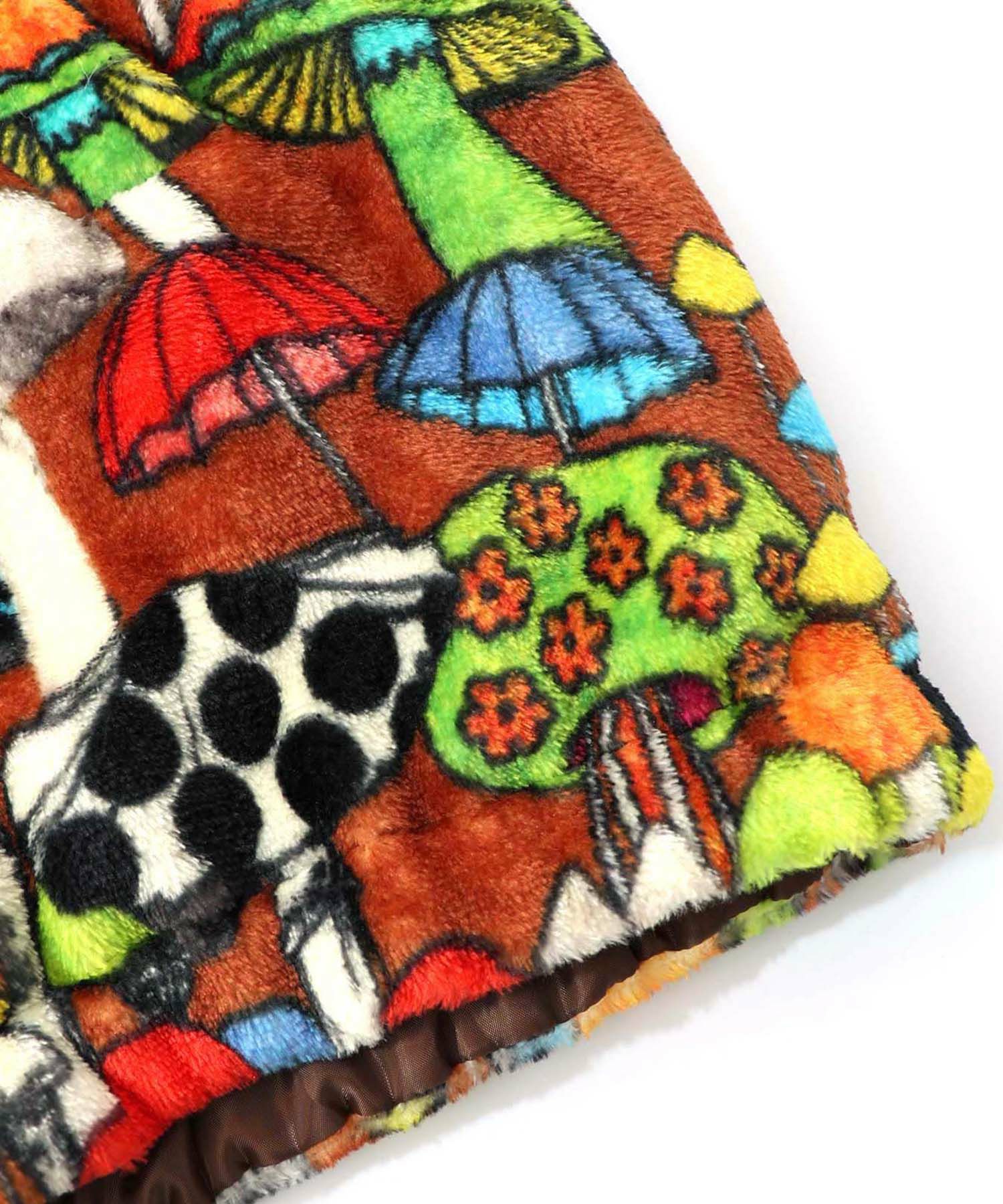 153695：スカラー柄展開フランネル×タフタブルゾンの通販-ScoLar