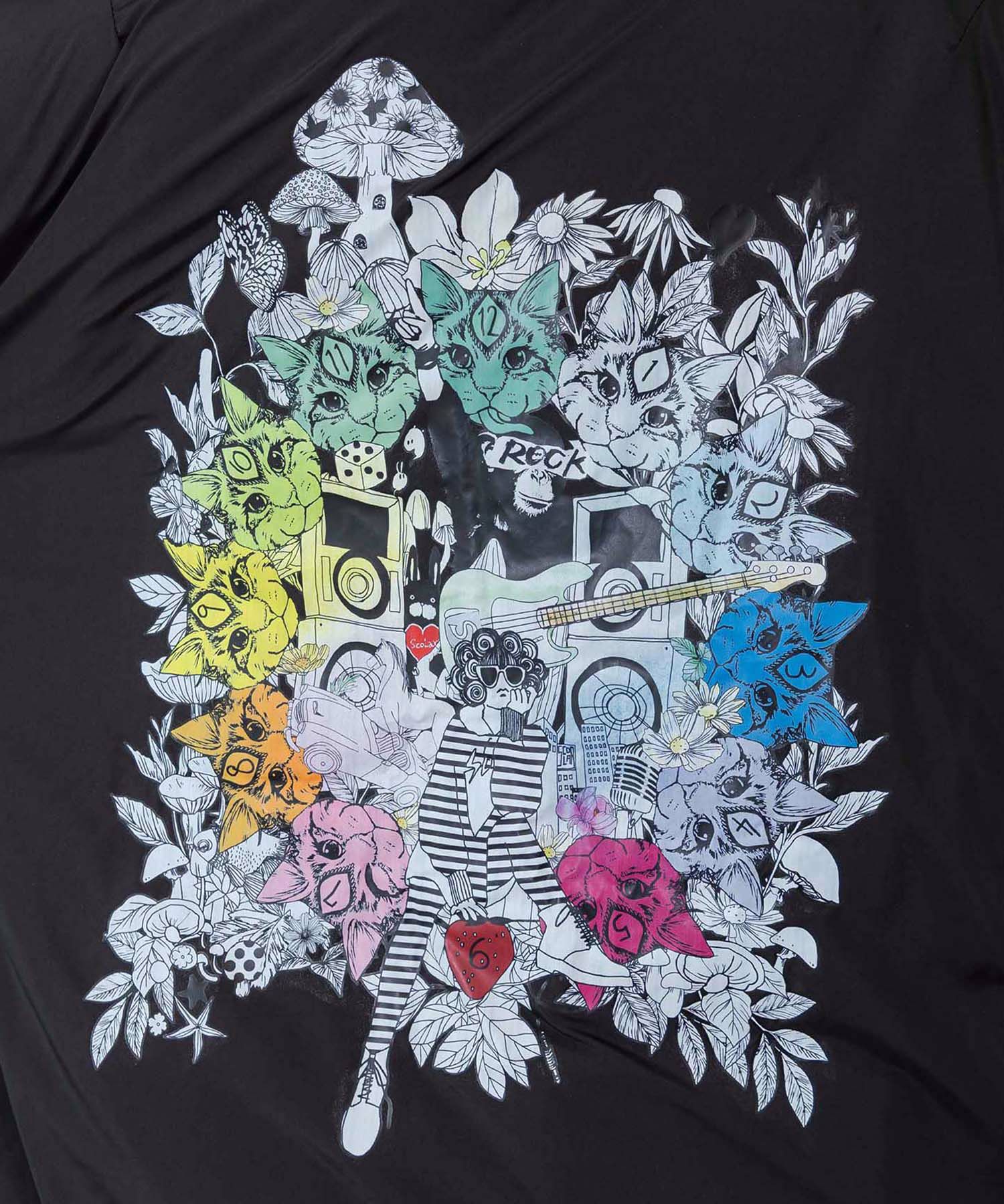 スカラー柄展開 中綿シンサレートブルゾン-8