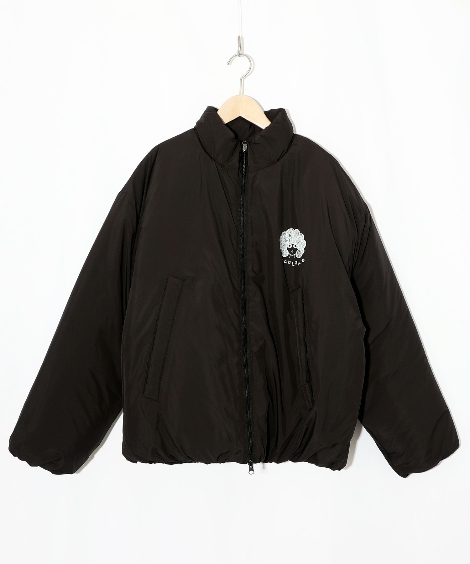 スカラー柄展開 中綿シンサレートブルゾン-16