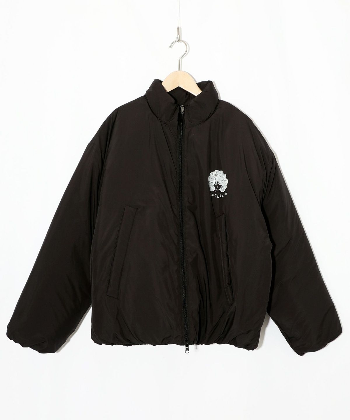 スカラー柄展開 中綿シンサレートブルゾン-16