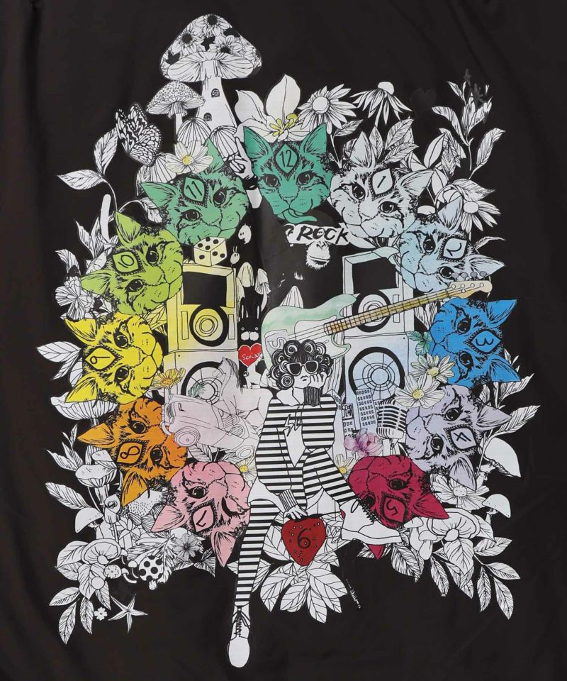 スカラー柄展開 中綿シンサレートブルゾン-18