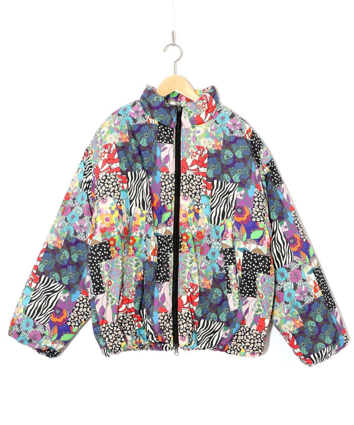 スカラー柄展開 中綿シンサレートブルゾン-19