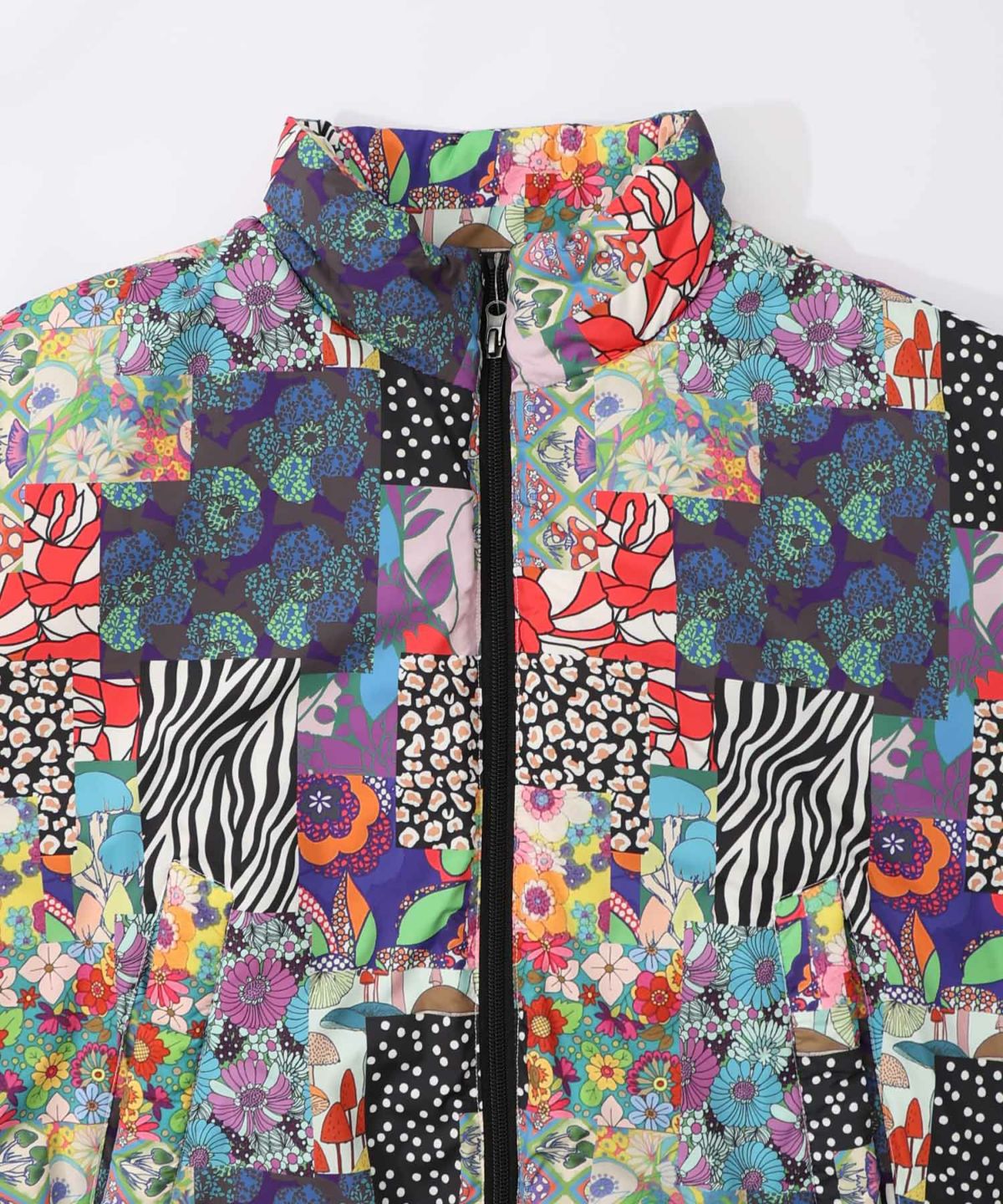 スカラー柄展開 中綿シンサレートブルゾン-22