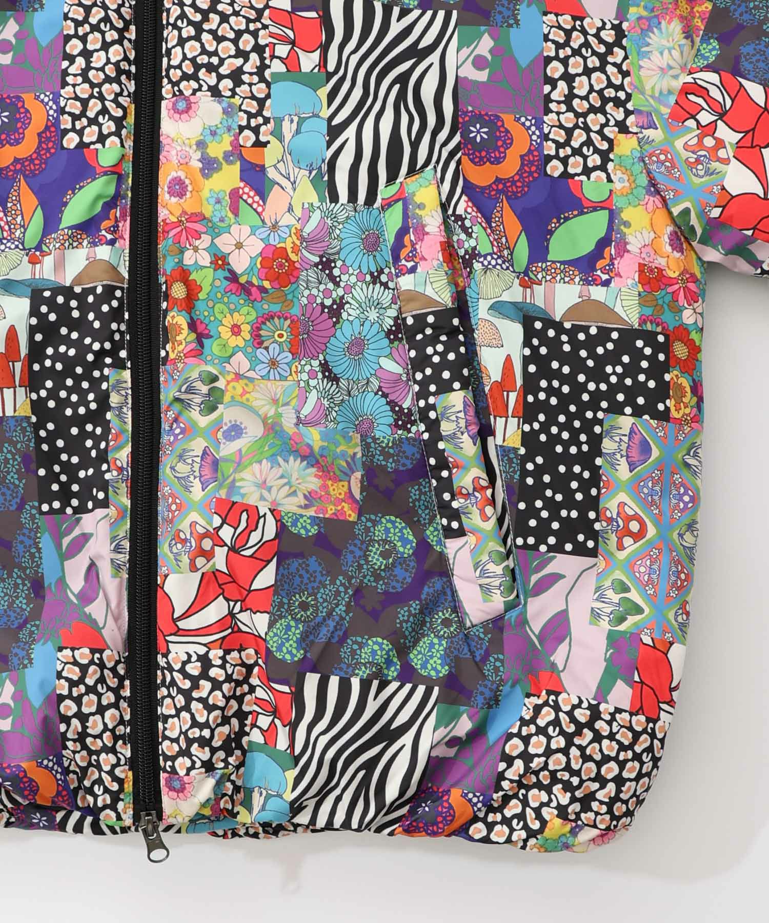 スカラー柄展開 中綿シンサレートブルゾン-24