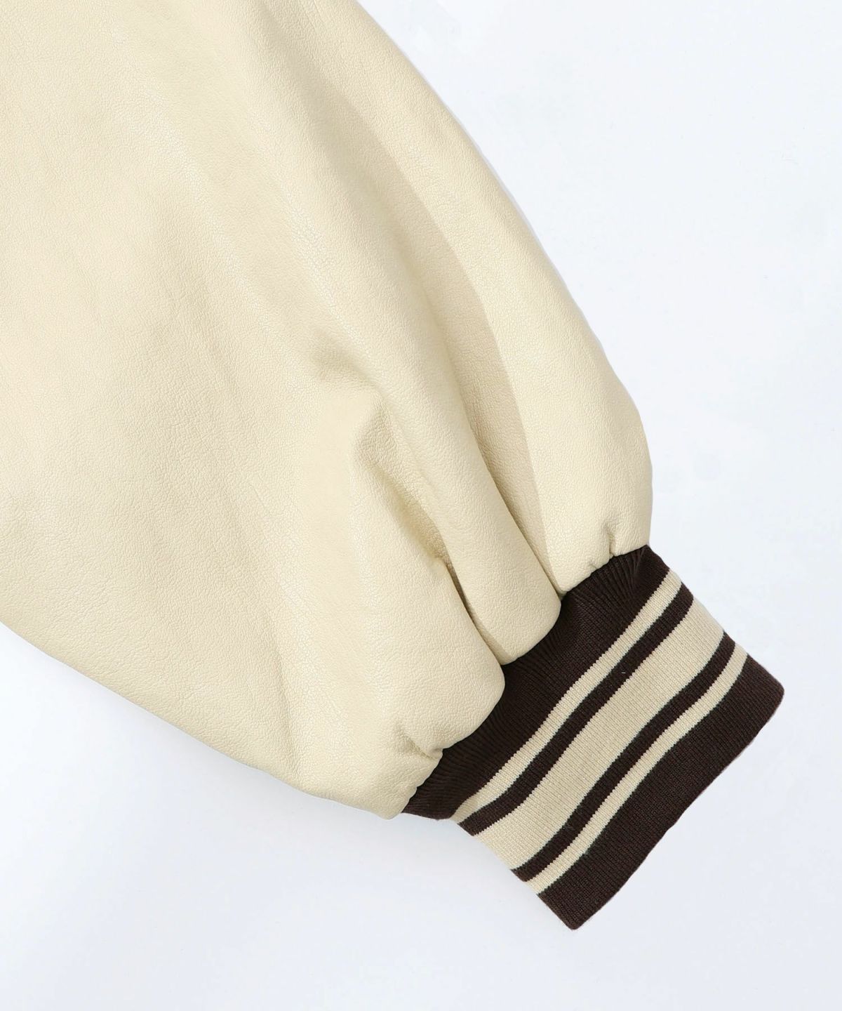 メルトン×合皮 異素材切替スタジャン-38