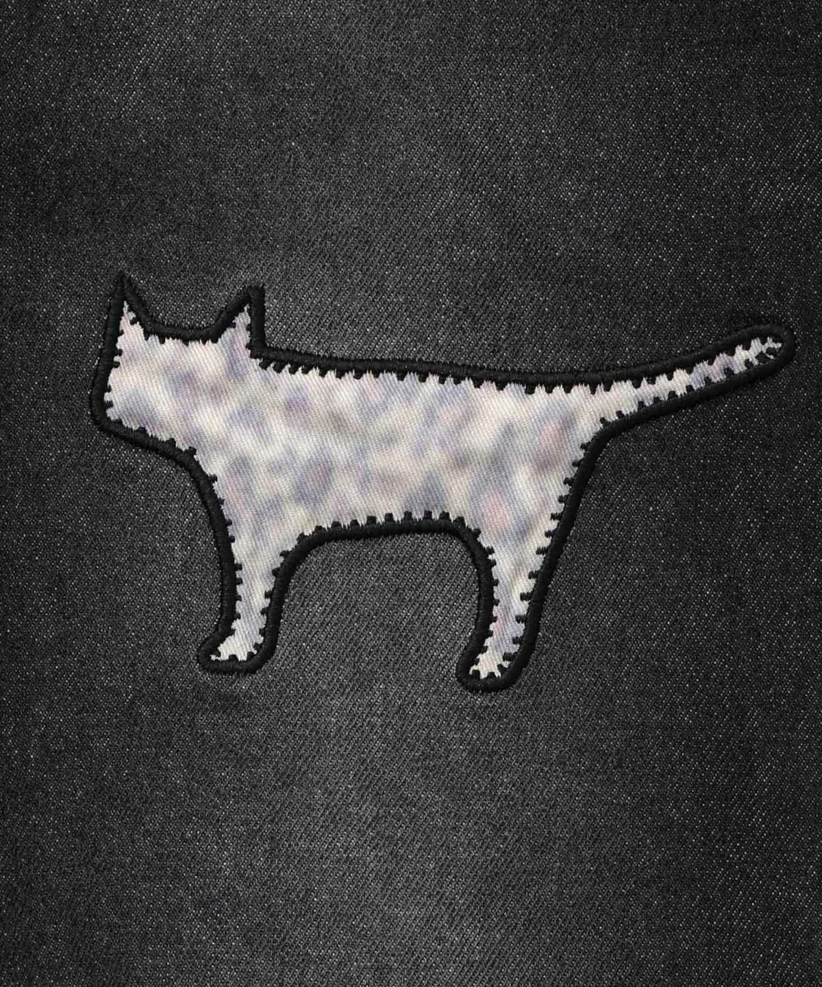 綿×レース異素材アップリケデニムパンツ-28