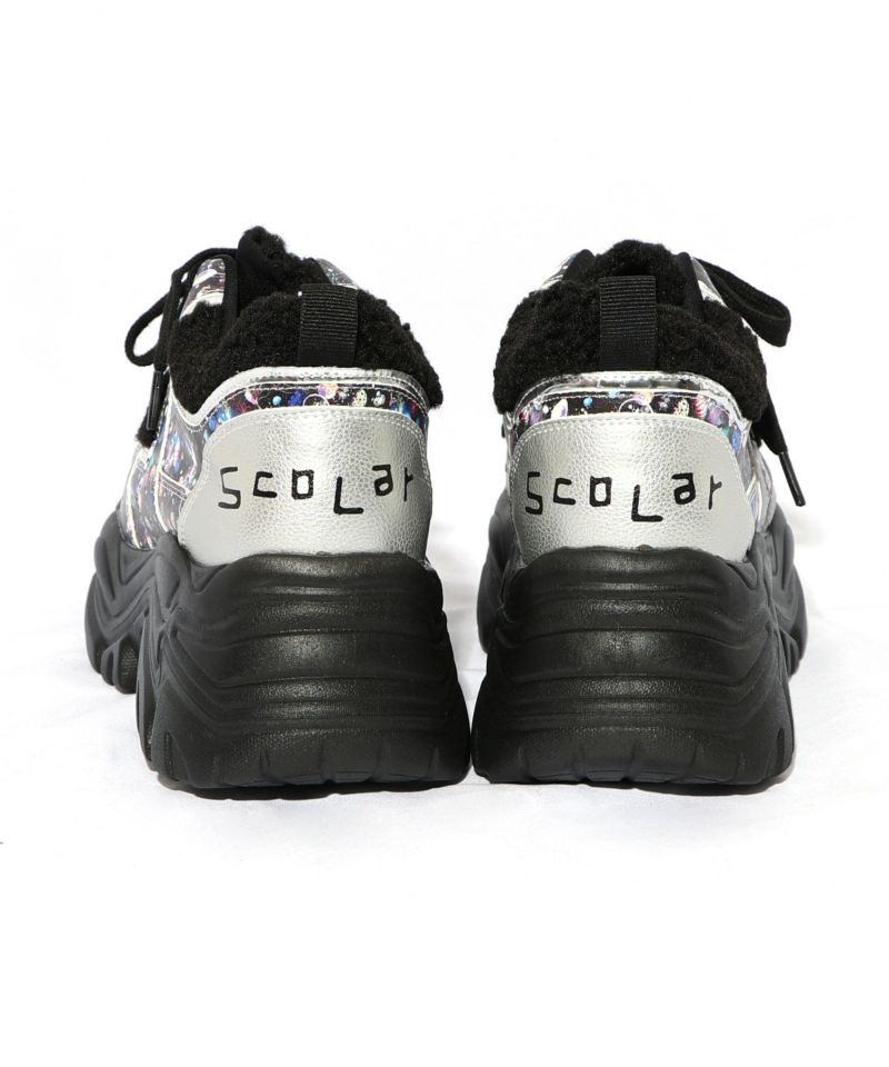 宇宙クラゲ柄もこもこ厚底スニーカー-19