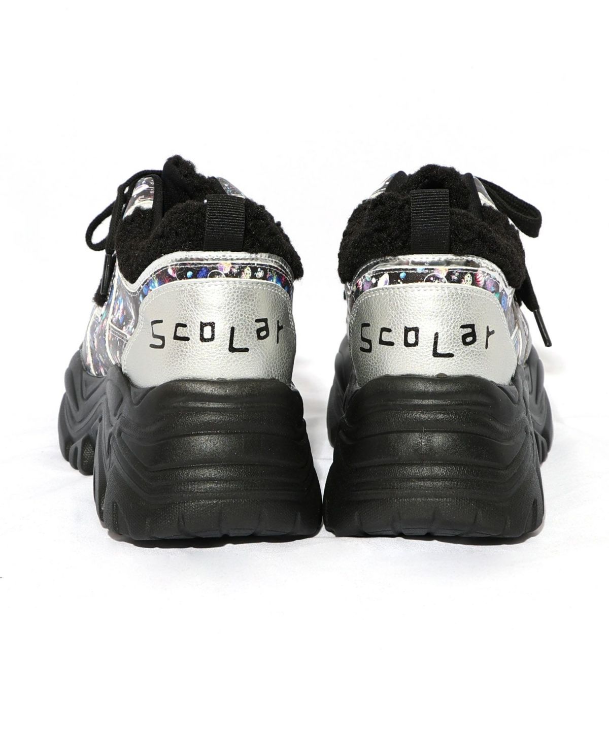 宇宙クラゲ柄もこもこ厚底スニーカー-19