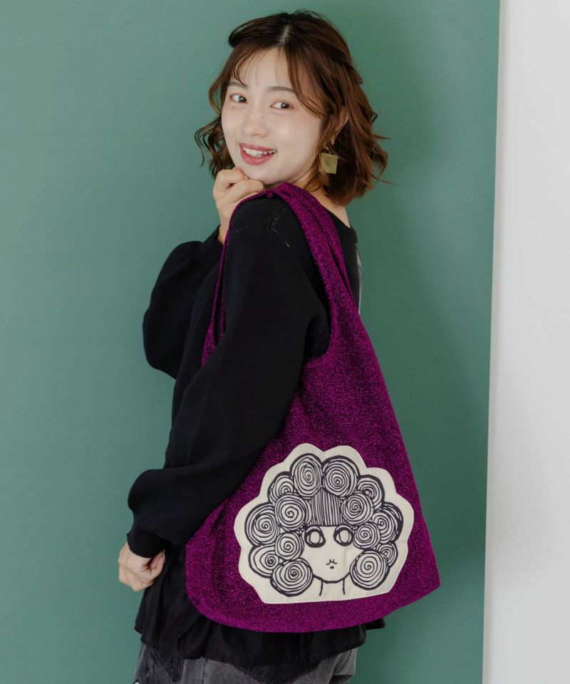 ラメ入りスカラーちゃんハンドバッグ-1