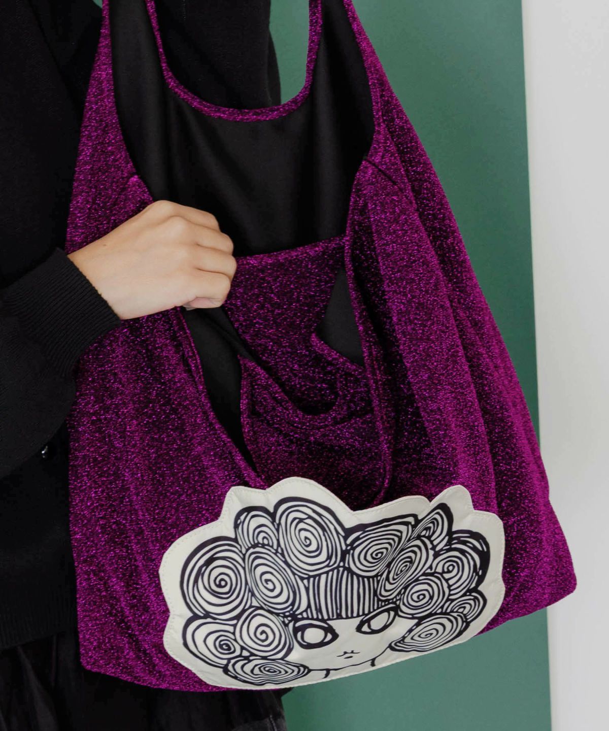 ラメ入りスカラーちゃんハンドバッグ-4