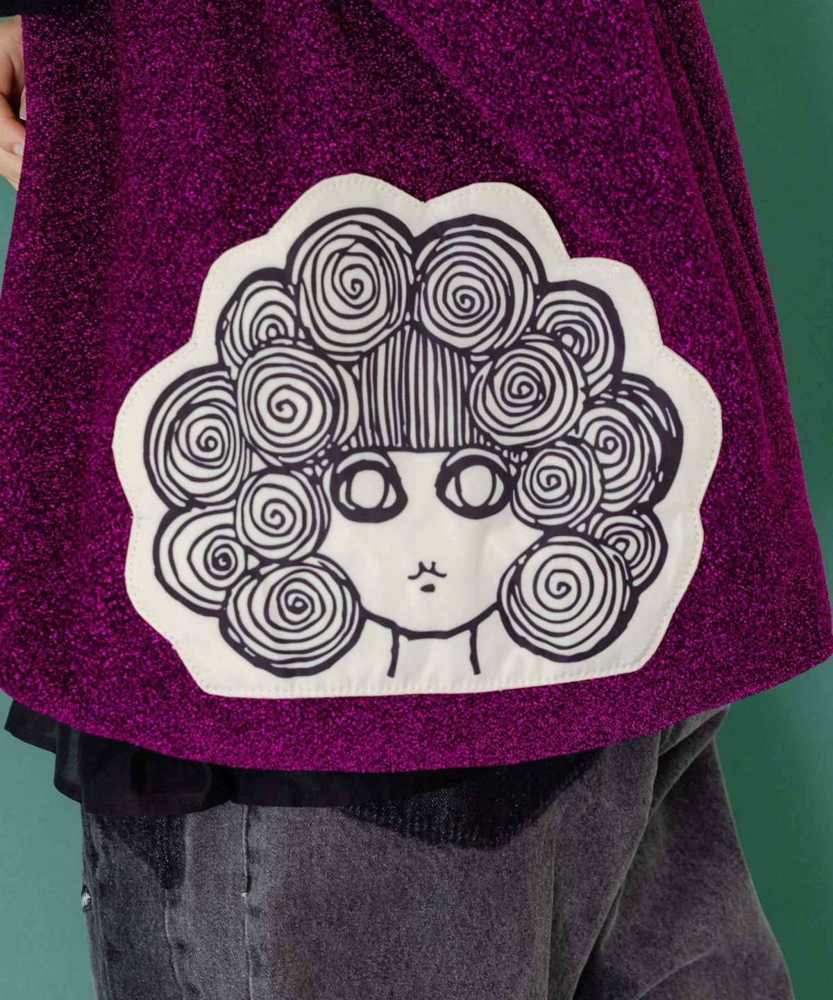 ラメ入りスカラーちゃんハンドバッグ-5