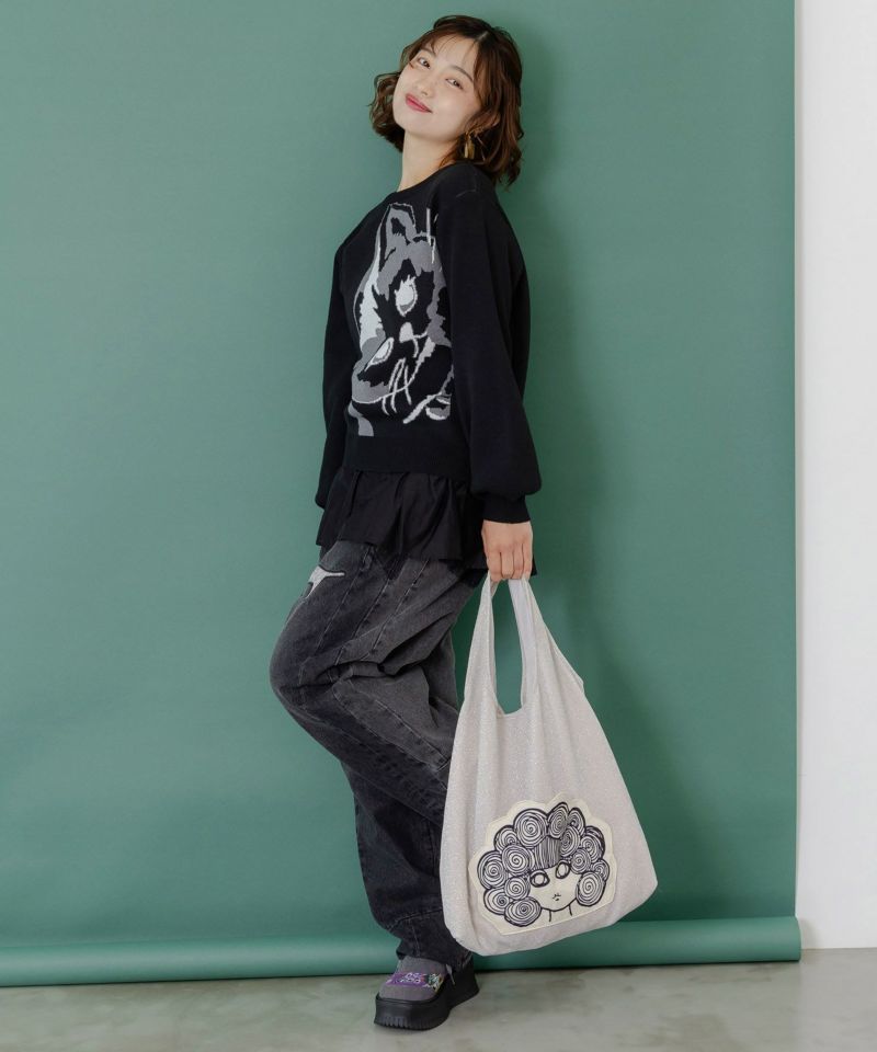 ラメ入りスカラーちゃんハンドバッグ-7