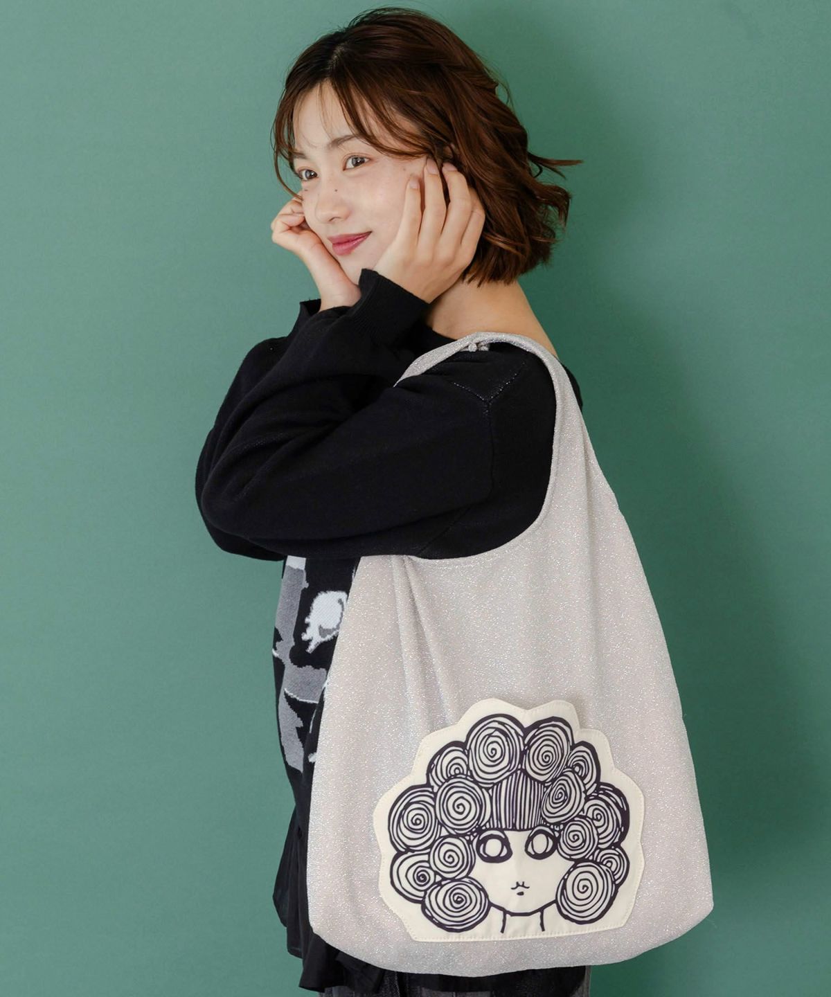 ラメ入りスカラーちゃんハンドバッグ-8