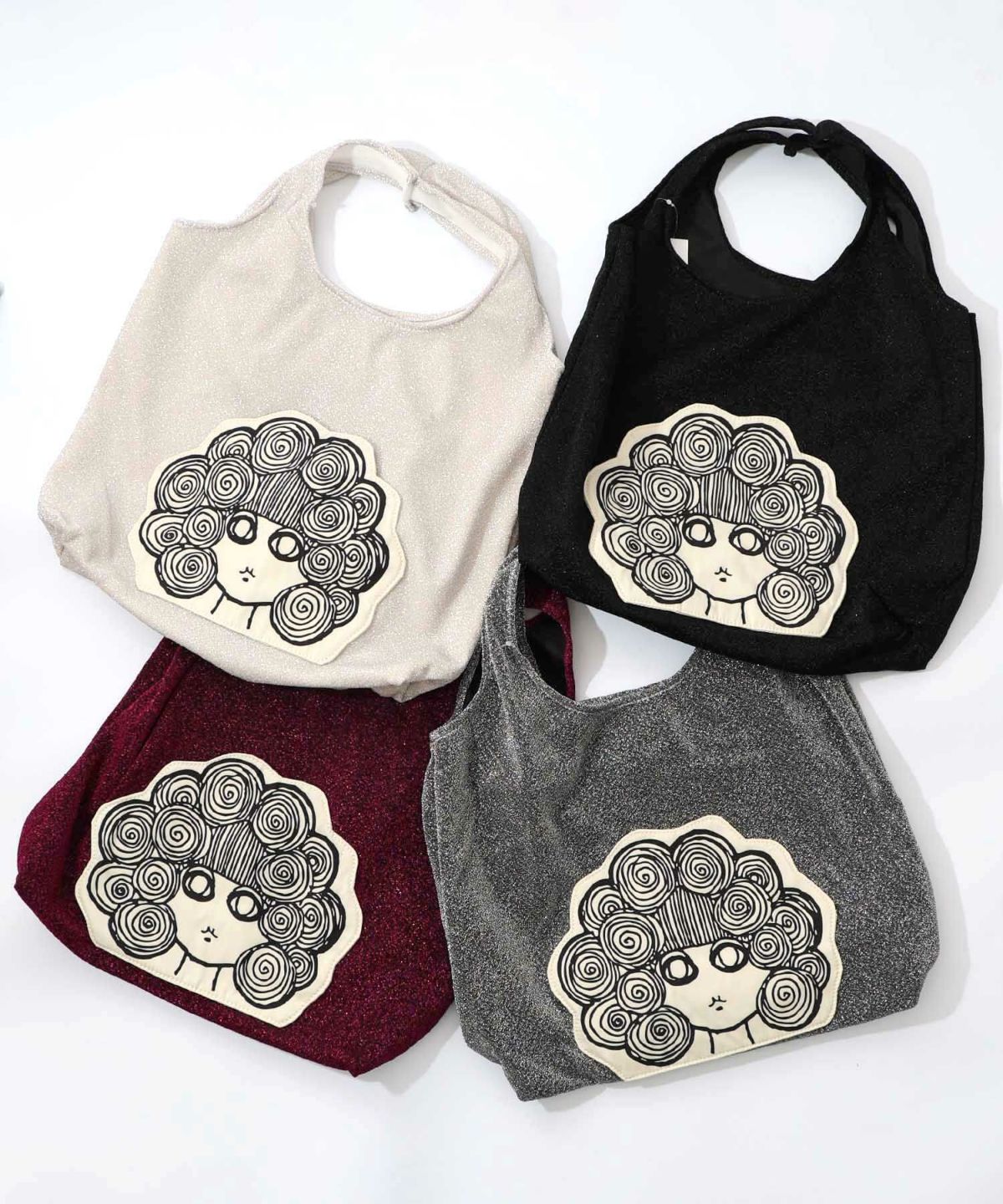 ラメ入りスカラーちゃんハンドバッグ-25