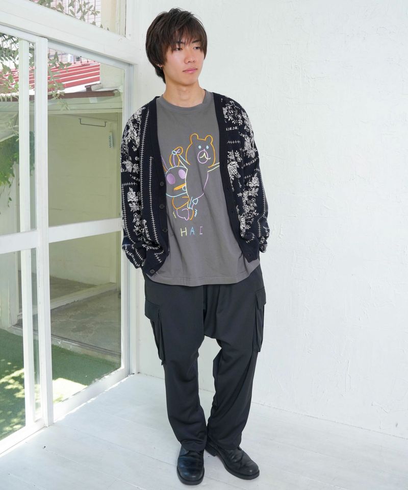 バンダナ柄ジャガードカーディガン-2