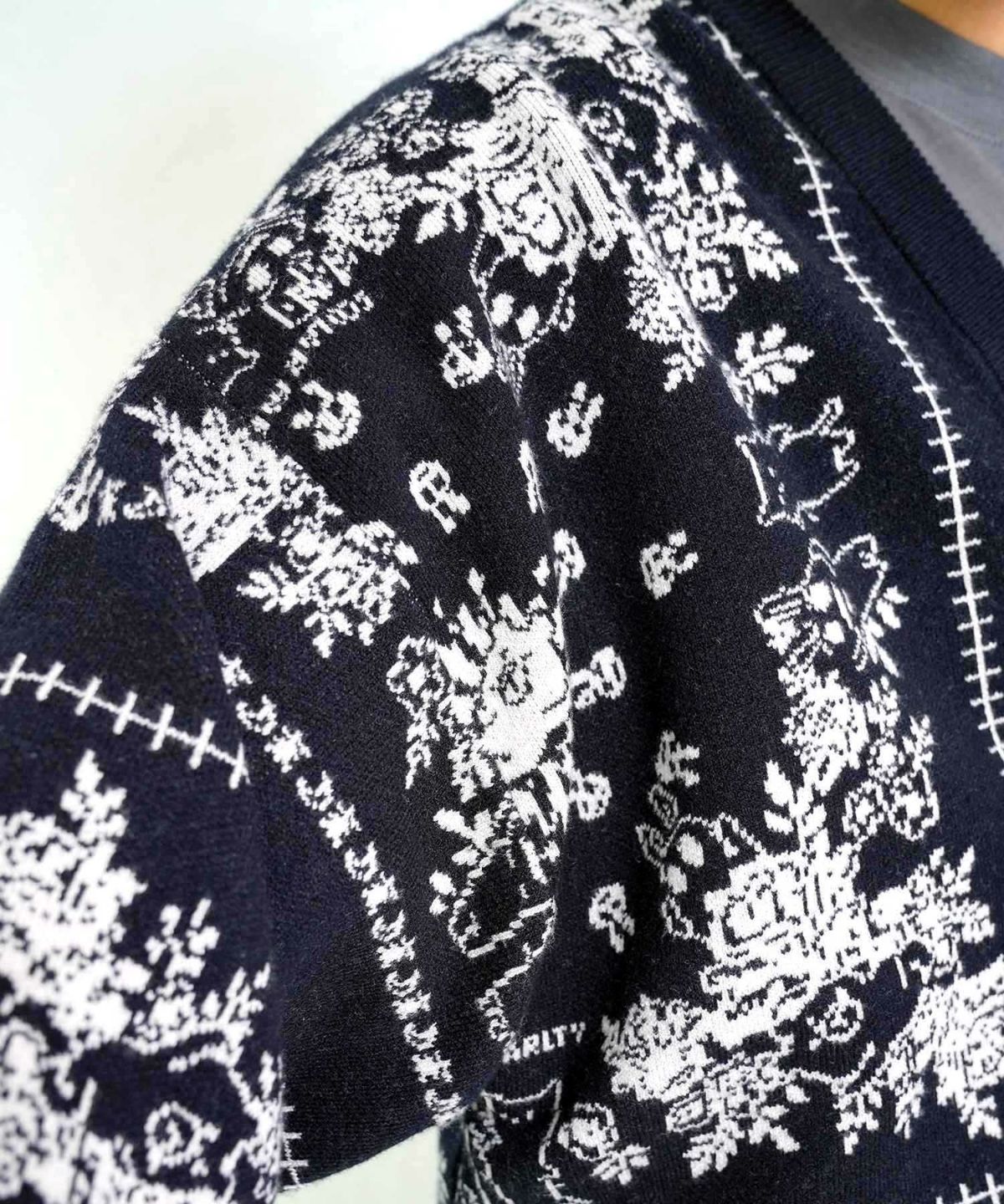 バンダナ柄ジャガードカーディガン-8