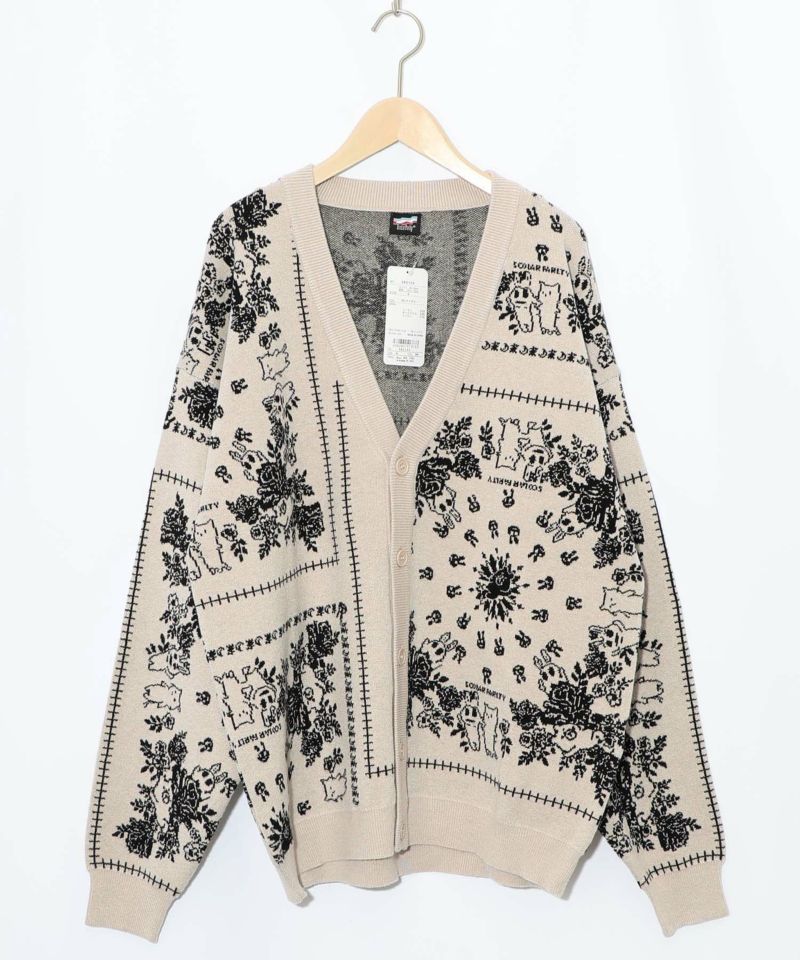 バンダナ柄ジャガードカーディガン-9