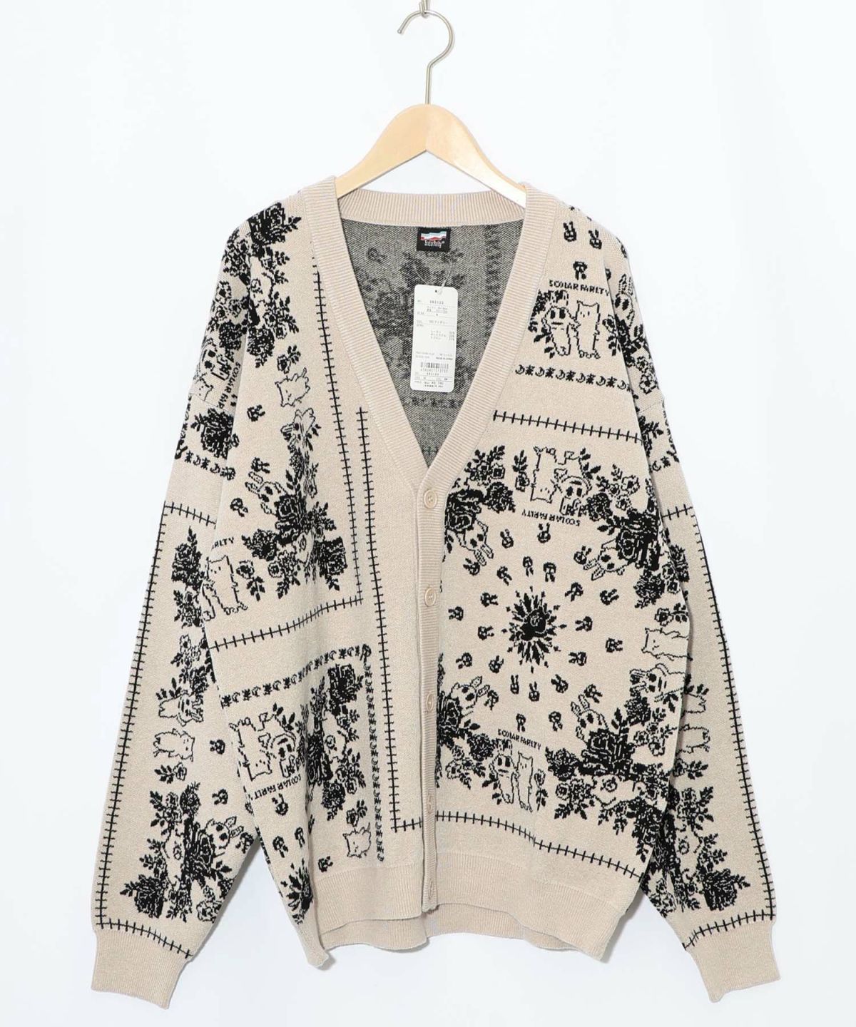 バンダナ柄ジャガードカーディガン-9